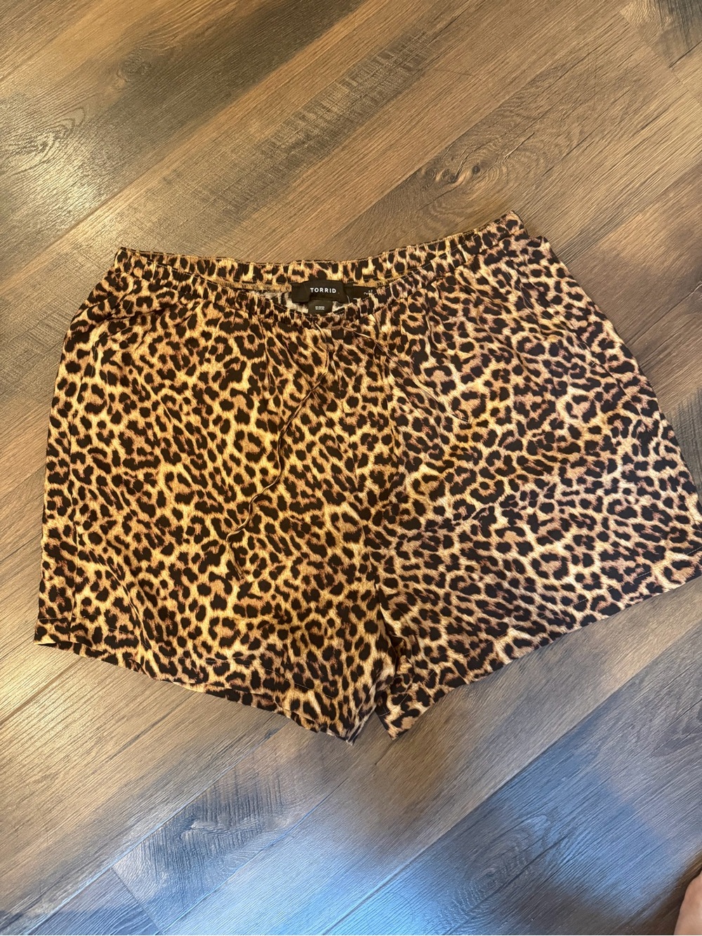 torrid Leopard Print High Waist Women’s Shorts - Brown/Tan